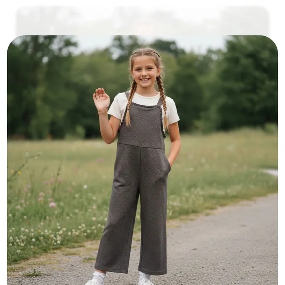 Zara Kids Brown Sleeveless Jumpsuit - Picture 6 of 6